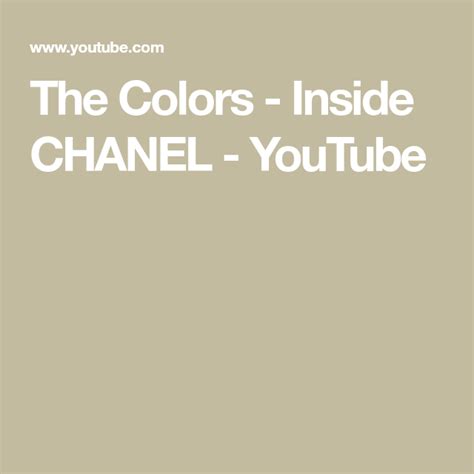 the colors inside chanel text lyrics